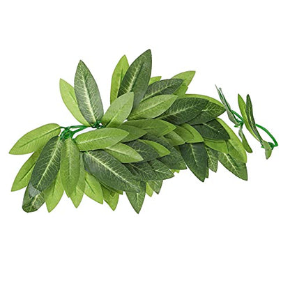 Artificial Reptile Plants Lifelike Plastic Plant Hanging Leaves Decoration with Suction Cup for Reptile Terrarium Fish Tank (T-044 30CM) - size: T-044 30CM