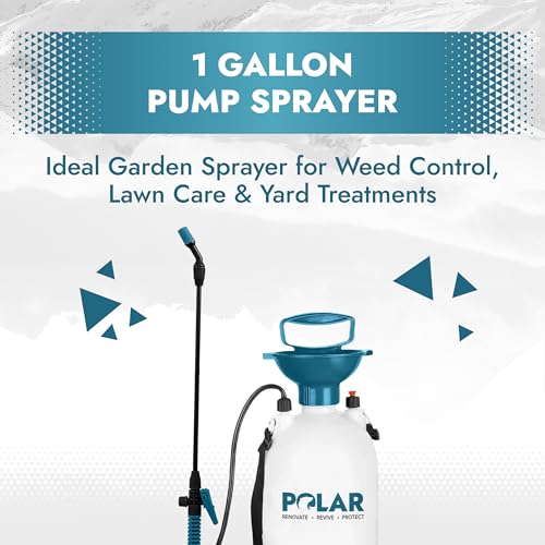 Polar Garden Pressure Sprayer - 1.32 Gallons, 2-Pack - Multipurpose Garden Sprayer - Adjustable Spray Nozzle - Extendable Wand Hose - Ergonomic Handle - Lockable Trigger Mechanism - size: Pack of 2