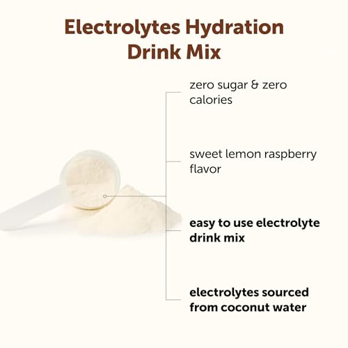 Micro Ingredients Electrolytes Powder, 1lbs(69 Servings) | Sugar Free | Lemon Raspberry Flavor | High Potassium (1,000mg) + Coconut Water & Real Lemon Juice | Keto Friendly, Non-GMO - size: 16 Ounce (Pack of 1)