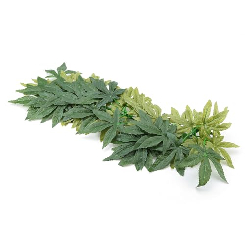 Sonew Lifelike Green Artificial Plant for Aquarium and Fish Decoration 30cm - Plastic Plant with Suction Cup for Reptile Terrariums and Underwater Decor (20 inches 50cm) - size: 20 inches 50cm