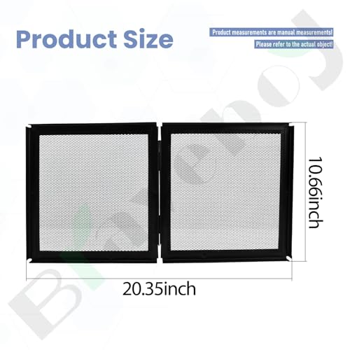 Braveboy 10-Gallon Screen Cover for Hinged Door, for 15 High, 20 X-Tall Gallon Aquariums & Glass Tanks, Black - Easy Ventilation