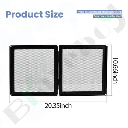 Braveboy 10-Gallon Screen Cover for Hinged Door, for 15 High, 20 X-Tall Gallon Aquariums & Glass Tanks, Black - Easy Ventilation