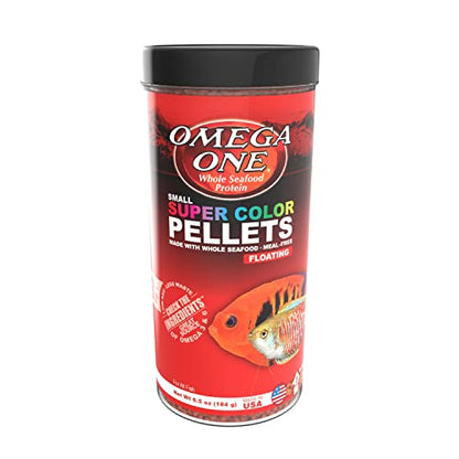 Omega One Super Color Floating Pellets, 3mm Pellets, 6.5 oz - size: 1 Count (Pack of 1)