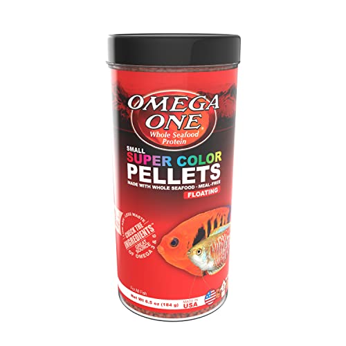 Omega One Super Color Floating Pellets, 3mm Pellets, 6.5 oz - size: 1 Count (Pack of 1)