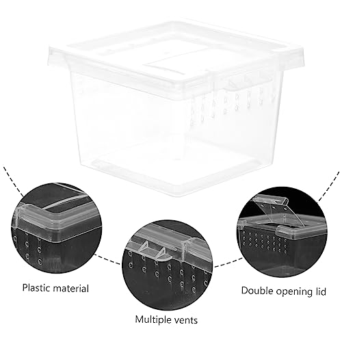 WOONEKY Full Observation Reptile Breeding Box Plastic Reptile Box Ventilation Fine Craftsmanship