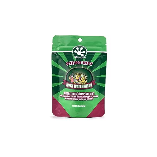 Pangea Growth & Breeding Formula 2oz and Gecko Diet with Watermelon 2oz Bundle
