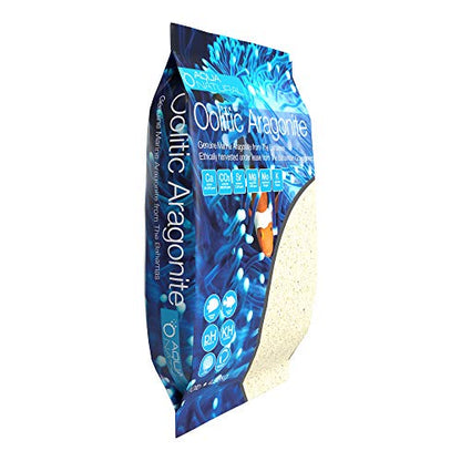 Aqua Natural Aquarium Sand, Oolitic Aragonite, 10lb | Reef, Saltwater, Marine, Tanks - size: One Pack - 10lb