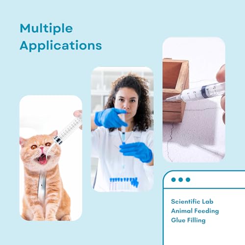 10PCS 12ml/cc Dental Irrigation Syringe - Curved Tip for Wisdom Teeth Cleaning, Tonsil Stones Removing, Lab Use and Feeding Small Pets