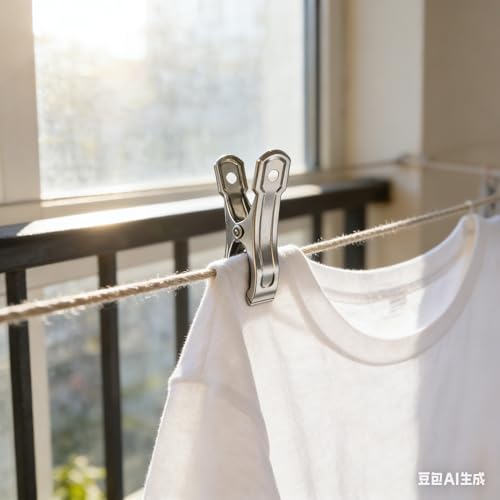 40 PCS Stainless Steel Greenhouse Clamps, Strong Grip Metal Clips for Garden - Secure Shade Cloth, Plant Netting & Covers on Hoops, Universal Garden Tools with Small Metal Clamps