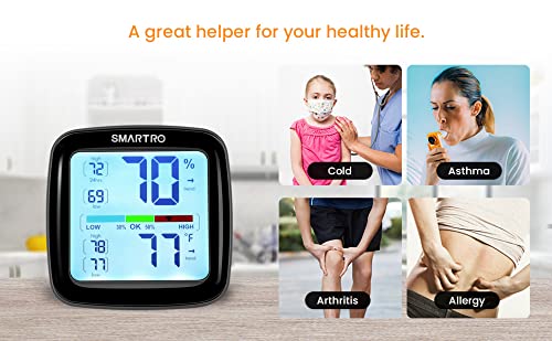 SMARTRO SC42 Professional Digital Hygrometer Indoor Thermometer Room Humidity Gauge Pro Accuracy Calibration