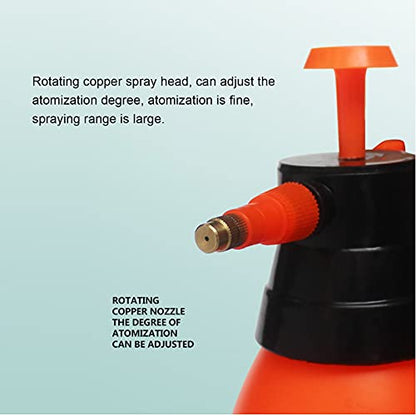Pilipane Fogger Sprayers Hand Pressure Trigger Spray Bottle Adjustable Air Compression Watering Can with Rotating Copper Nozzle for Reptile Spray Humidifying Pot Plastic 1.5L 263g