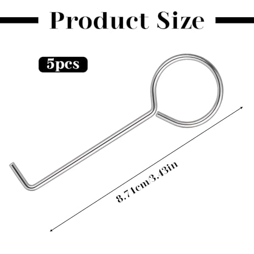 5 Pcs Drain Key Lifting Hooks, Stainless Steel Drain Removal Tool | Shower Drains Lifting Hook Grate Removal Sink for Easy Shower Drains Cleaning