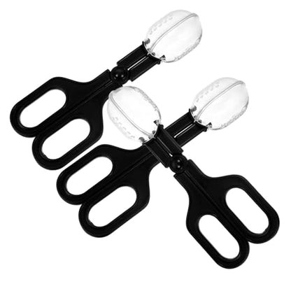 UKCOCO 3Pcs Small Plastic Hamster Waste Scoop Durable Poop Picker with Ergonomic Design for Small Pets Easy to Store with Portable Handle for Guinea Pig and Reptile