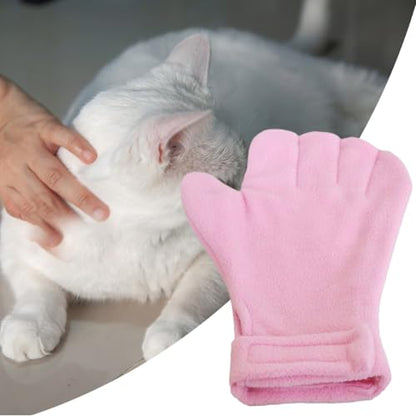 Anti Bite Gloves | Scratch Resistant Mitts - Hamster Calming Gloves | for Sugar Petaur Bird Parrot Hedgehog - color: Pink