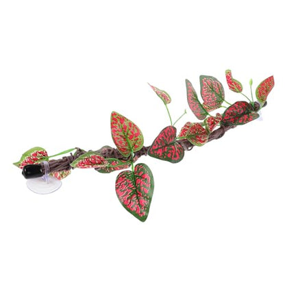 UPKOCH Reptile Climbing Branch Decor: Jungle Vine with Suction Cup Bendable Terrarium Plant for Bearded Dragon Gecko Frogs Snake Chameleons Cage Accessories
