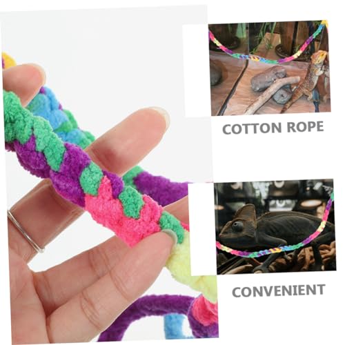 TOYANDONA 2pcs Climbing Ropes for Reptiles Natural Habitat Decor for Lizards Snakes and Crabs Versatile Aquarium Rope Vines for Enrichment and Aesthetic Appeal