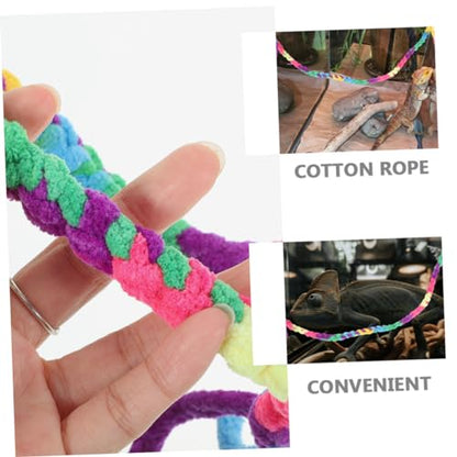 TOYANDONA 2pcs Climbing Ropes for Reptiles Natural Habitat Decor for Lizards Snakes and Crabs Versatile Aquarium Rope Vines for Enrichment and Aesthetic Appeal