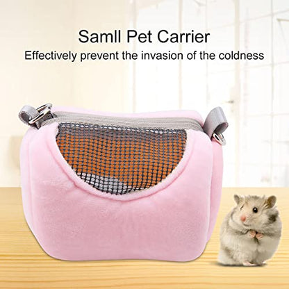 Pssopp Pet Carrier, Breathable Portable Pet Carrying Bag Small Pets Travel Bag Reptile Outdoor Bag for Hamster Gerbil Rat Ferret and Other Small Animals()