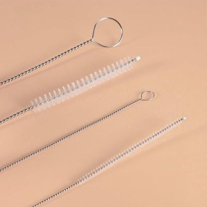 2 Pack 40 Inch Dual Size Straw Cleaner Brush, Flexible Pipe Cleaner for AC & Car Sunroof Drain Clog Removal