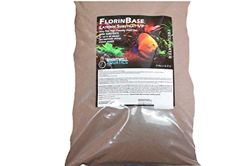 Brightwell Aquatics FlorinBase Laterin Substrat VF - Very Fine Granular High Porosity Clay Base Substrate for Planted and Freshwater Shrimp Aquaria, 5 lbs - size: 5-lbs