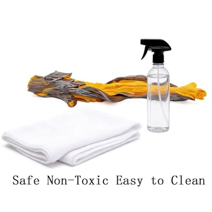 Reptile Climbing Tree Branch: Resin Wood Decor for Terrarium Habitat - Safe Non-Toxic Easy to Clean - for Bearded Dragon Gecko Tree Frog Enrichment Accessories