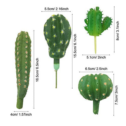 N|A Cayway 10 PCS Artificial Cactus and Succulent Plants - Faux Cacti Decor for Decoration - Bulk Pack
