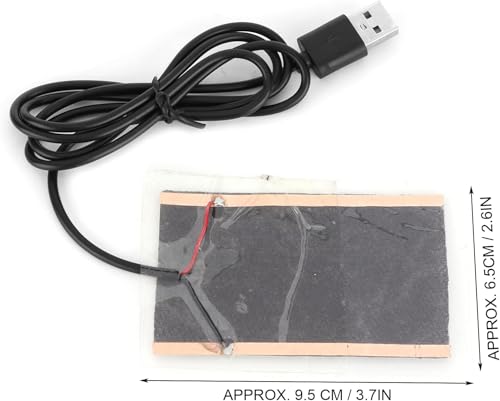 USB Reptile Carbon Fiber Heating Film, Bending Constant Temperature Heating Pad for Tortoise Snake Lizard Gecko Hermit Crab Turtle Amphibians