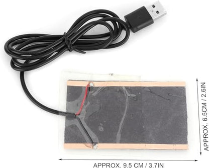 USB Reptile Carbon Fiber Heating Film, Bending Constant Temperature Heating Pad for Tortoise Snake Lizard Gecko Hermit Crab Turtle Amphibians