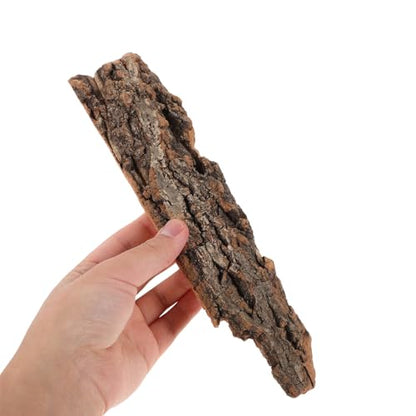 Natural Light Cork Bark 500g Crushed Reptile Climbing Bark for Terrarium Decoration and Hideout Suitable for Bearded Dragons, Snakes, Hermit Crabs, and Turtles