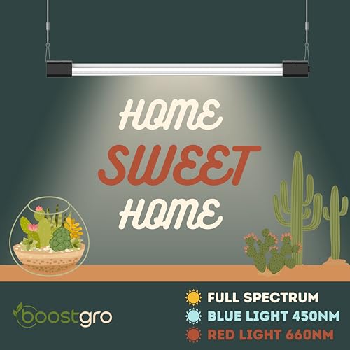 3FT LED Succulent Terrarium Plant Grow Light Linkable Full Spectrum Daylight with Enhanced 660nm Red and 450nm Blue LightTech Indoor Lighting Fixture (3 FT) - size: 3 FT