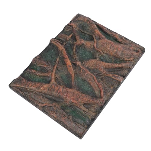 CHICIRIS 3D Reptile Background, Aquarium Background Foam Rock Wall Decor with 3D Textures for Fish Tank Reptile Tank Terrarium (H) - size: H