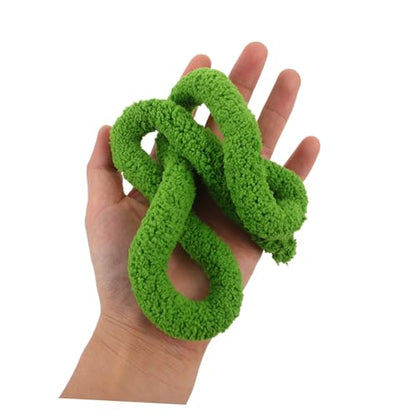 VANZACK Bendable Plush Climbing Rope with Suction Cup Hook for Reptile Tank Habitat, Versatile Artificial Vine Decoration for Leopard Gecko and Lizard Terrarium