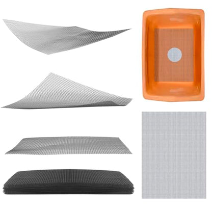 10 PCS Flower Pot Hole Mesh Pad, 8×12inch Squares Drainage Hole, Plant Pot Drainage Mat, Plant Potting Mat to Prevent Soil Loss, Gardening Gifts for Friend - size: 10 PCS 8*12 Inch Rectangular
