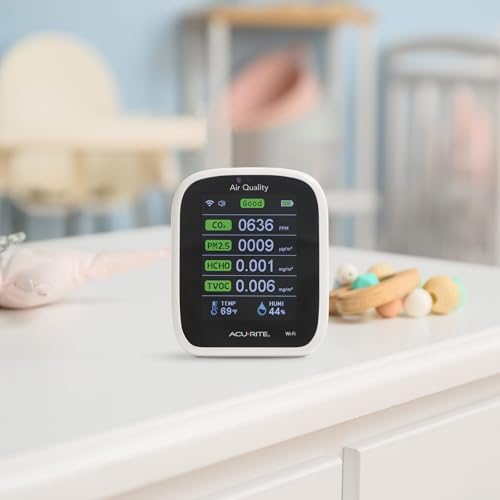 AcuRite Digital Indoor Thermometer and Hygrometer, Air Quality - color: Air Quality