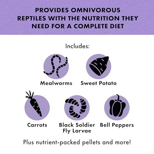 Zilla Pet Reptile Omnivore Food Medley Diet, 4 oz