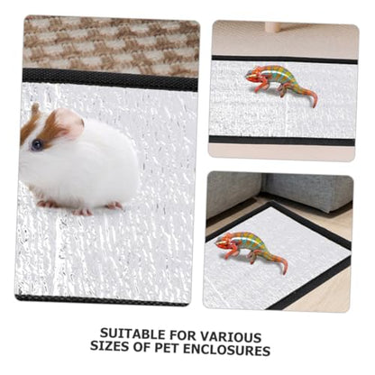 WOONEKY Reptile Heating Pad Reflective Insulation Film 20W Terrarium Heater Mat for Snakes Lizards and Turtles Waterproof and Energy Efficient Accessory - size: 30.00X16.00X0.10CM