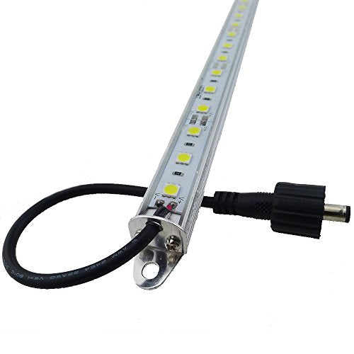 LEDENET 12" Blue 460nm LED Aquarium Fish Tank Light 18LEDs 5050 - Waterproof IP67 Aluminum Lighting 12V DC Grow Bar Light - color: Blue