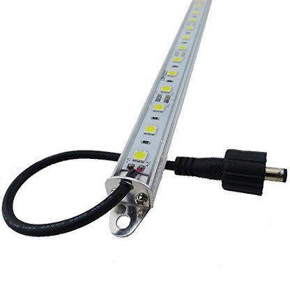 LEDENET 12" Blue 460nm LED Aquarium Fish Tank Light 18LEDs 5050 - Waterproof IP67 Aluminum Lighting 12V DC Grow Bar Light - color: Blue