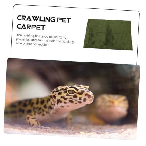 GANAZONO Reptile Carpet Lizards Bedding Pet Cage Mat Terrarium Substrate Liner Reusable Washable