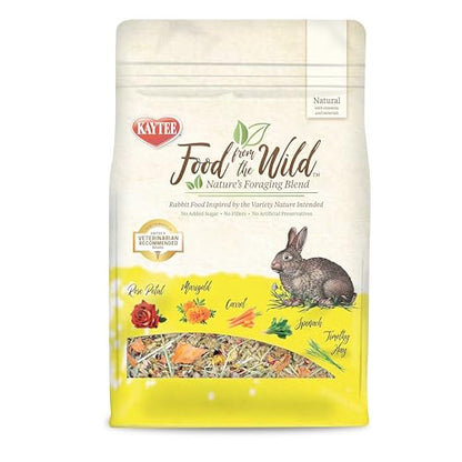 Kaytee Food from The Wild Natural Pet Rabbit Food, 4 Pound - size: 4 Pound (Pack of 1)