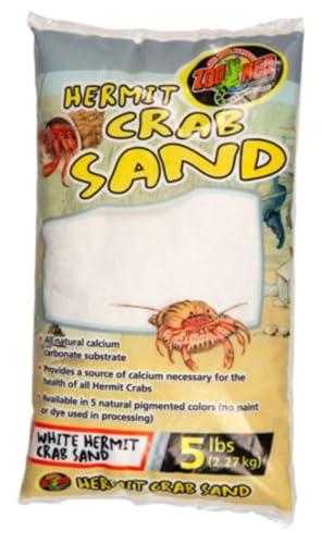 Zoo Med White Hermit Crab Sand 5 lbs - Pack of 2 (2 Items)