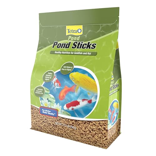 TetraPond Pond Sticks, Pond Fish Food, for Goldfish and Koi, 1.72 Pounds - size: 1.72 Pound (Pack of 1)