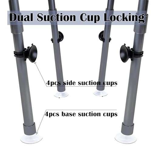 Turtle Basking Platform, 10.8" Width Aquatic Turtles Dock, Sloped Ramp with 8pcs Strong Suction Cups and Encryption Grid, Turtle Tank Accessories for Above 12 inches Wide Aquarium