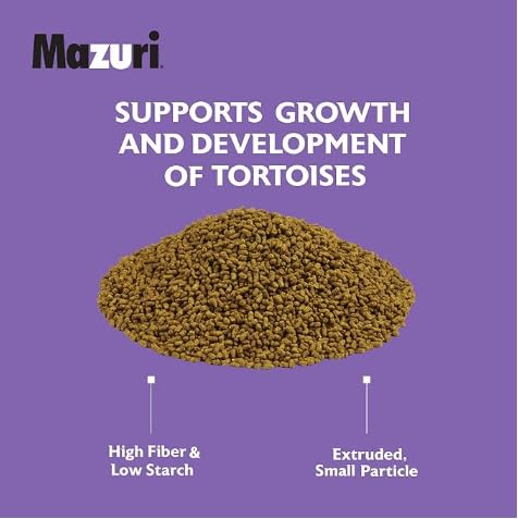 Mazuri | Juvenile Tortoise Food for Baby Tortoises | 8 Ounce (8 oz) Bag (Pack of 2)