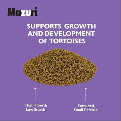 Mazuri | Juvenile Tortoise Food for Baby Tortoises | 8 Ounce (8 oz) Bag (Pack of 2)