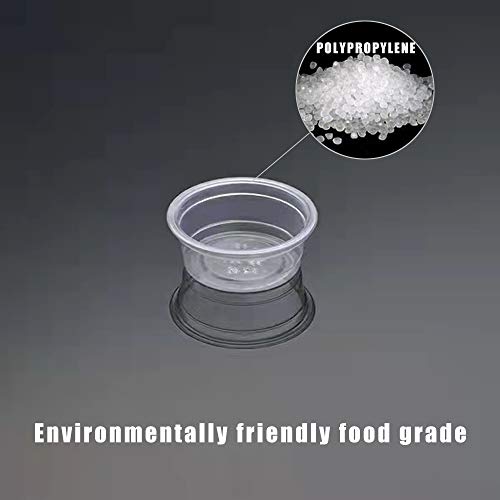 500Pcs Crested Gecko Food Dish, 0.5oz Plastic Reptile Feeding Cups - size: 500Pcs