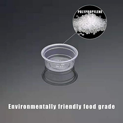 500Pcs Crested Gecko Food Dish, 0.5oz Plastic Reptile Feeding Cups - size: 500Pcs