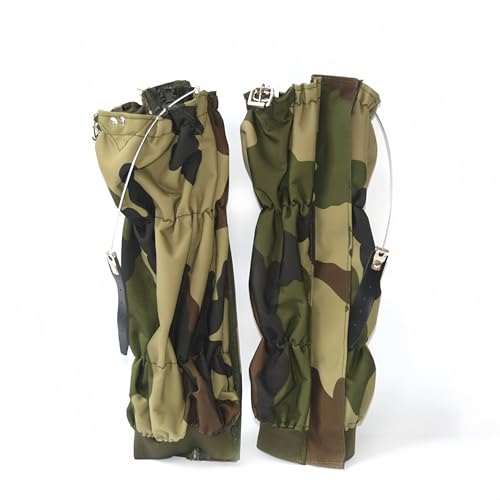 Adjustable Snake Gaiters Men Women Snake Boot Gators Bite Protection Guards Chaps Waterproof Leg Gaiter Hiking Hunting - color: Camo Snake Gaiters