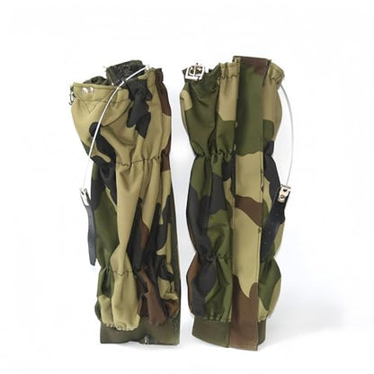 Adjustable Snake Gaiters Men Women Snake Boot Gators Bite Protection Guards Chaps Waterproof Leg Gaiter Hiking Hunting - color: Camo Snake Gaiters