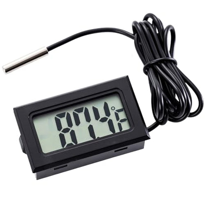 10 Pieces of Digital LCD Thermometers, Temperature Digital LCD Refrigerator Thermometers, Water Temperature, with Probes, in Fahrenheit.